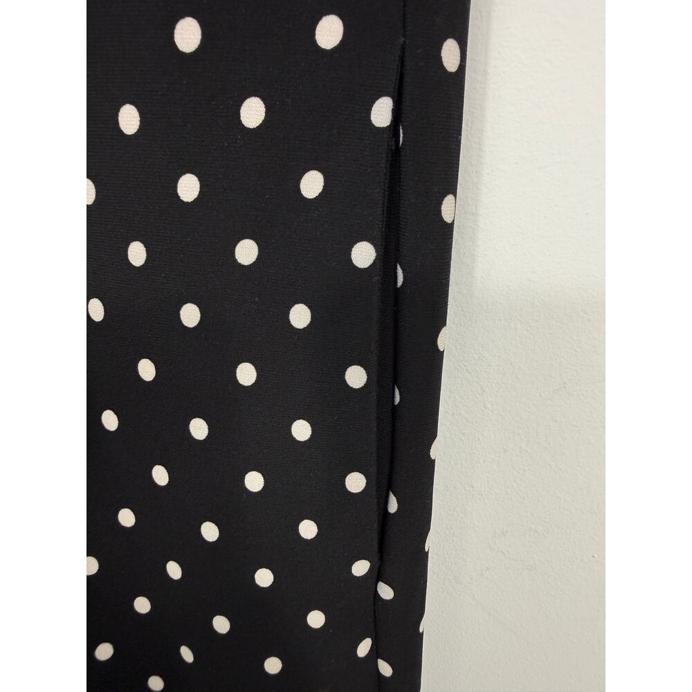 Lauren Ralph Lauren Polka Dot Wide Leg Jumpsuit Black White Sz 2 short sleeve - Picture 11 of 16